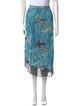 Zadig & Voltaire Printed Midi Length Skirt