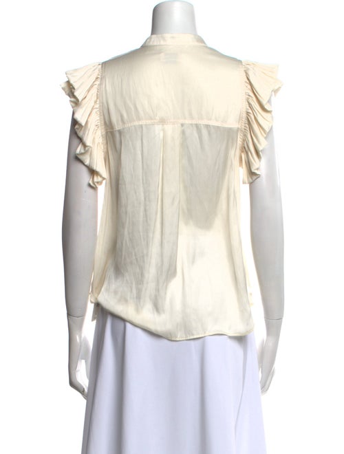 Zadig & Voltaire Mock Neck Short Sleeve Top