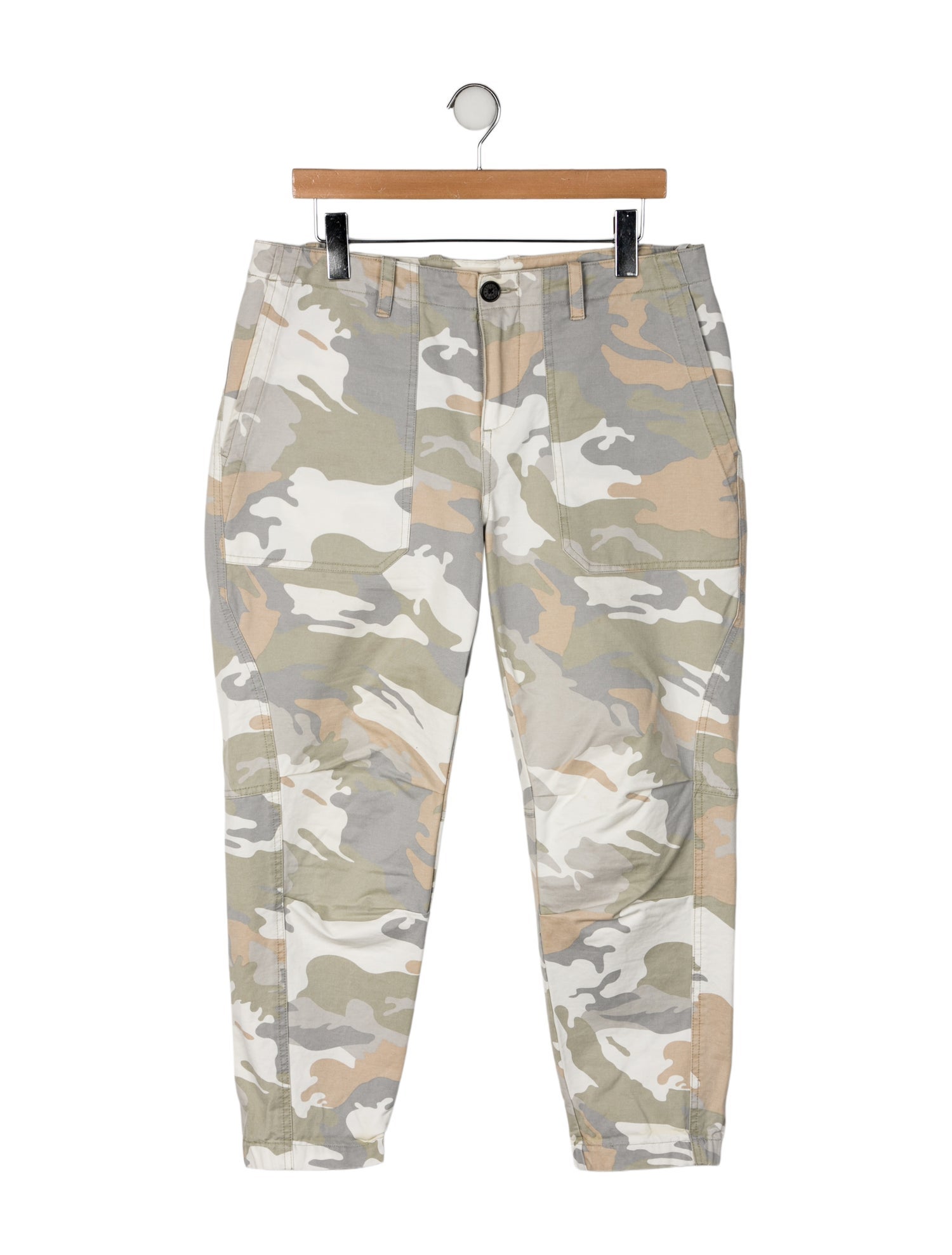 Zadig & Voltaire Camouflage Print Straight Leg Pants