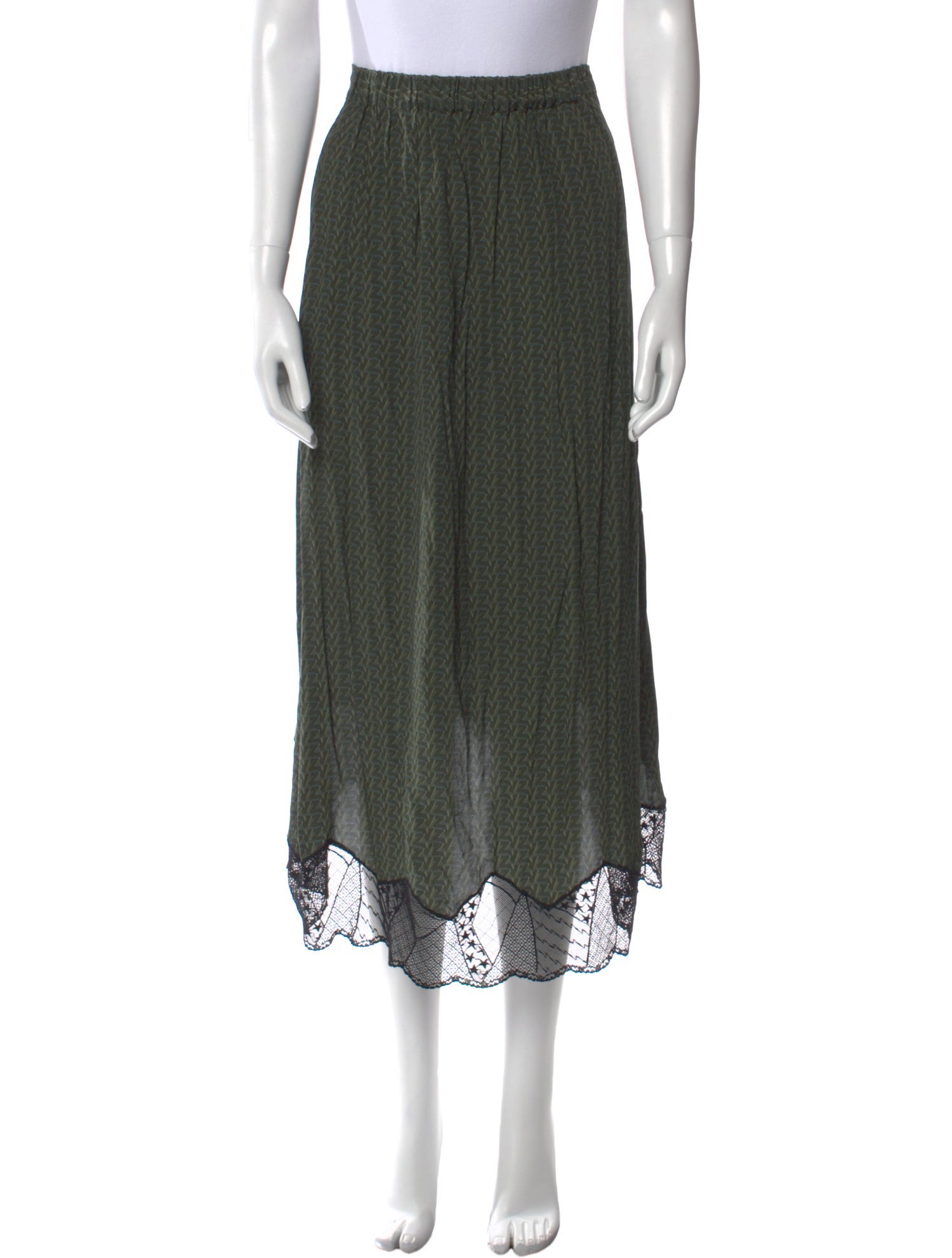 Zadig & Voltaire Printed Midi Length Skirt w/ Tags