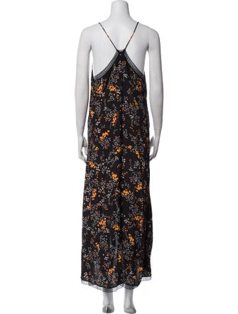 Zadig & Voltaire Floral Print Long Dress
