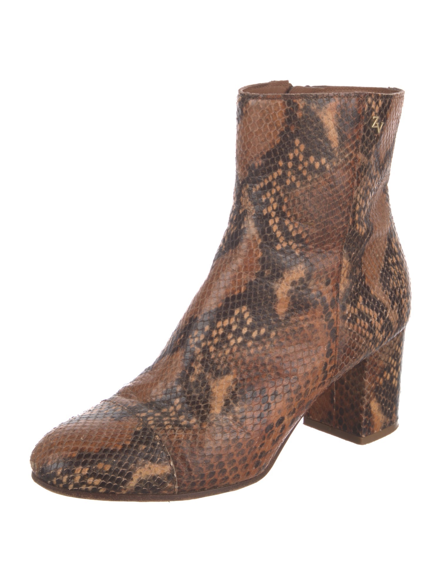 Zadig & Voltaire Snakeskin Animal Print Boots