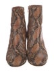 Zadig & Voltaire Snakeskin Animal Print Boots