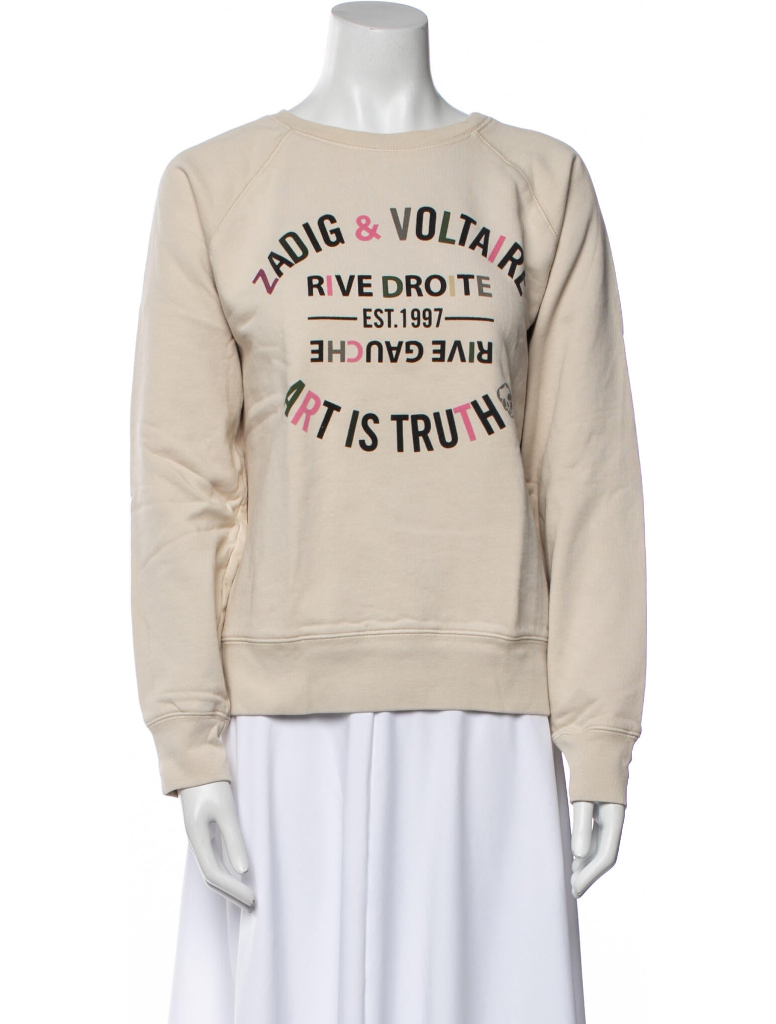 Zadig & Voltaire Graphic Print Crew Neck Sweatshirt