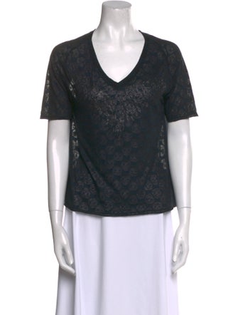 Zadig & Voltaire V-Neck Short Sleeve T-Shirt