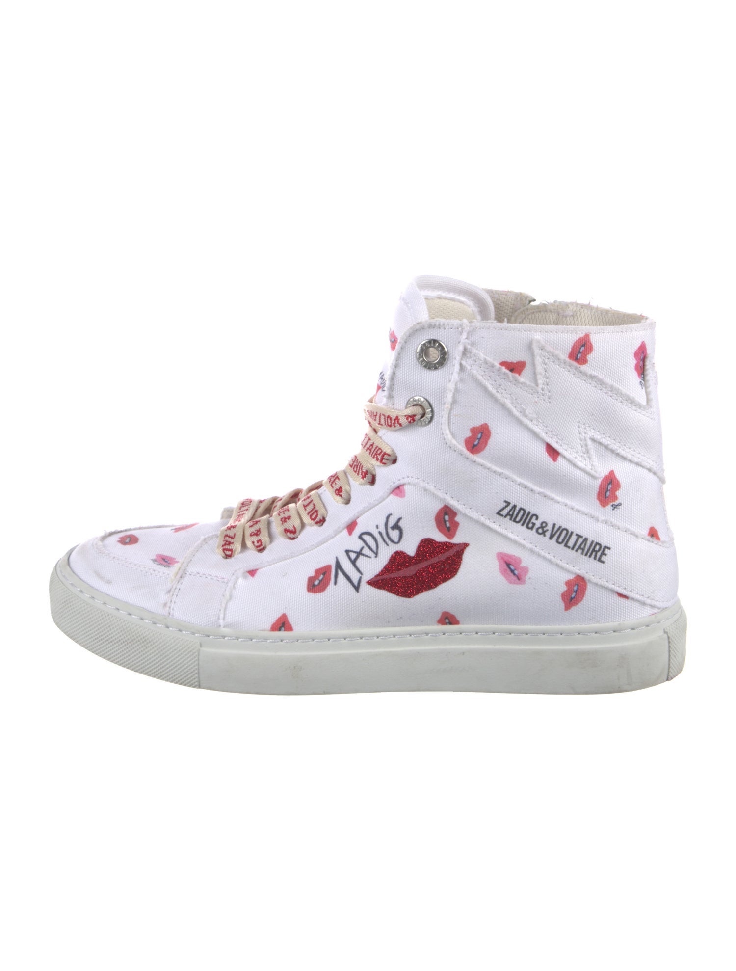 Zadig & Voltaire Canvas Printed Sneakers