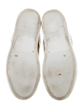 Zadig & Voltaire Leather Animal Print Sneakers