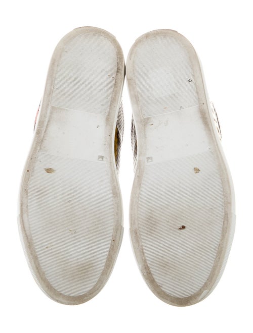 Zadig & Voltaire Leather Animal Print Sneakers