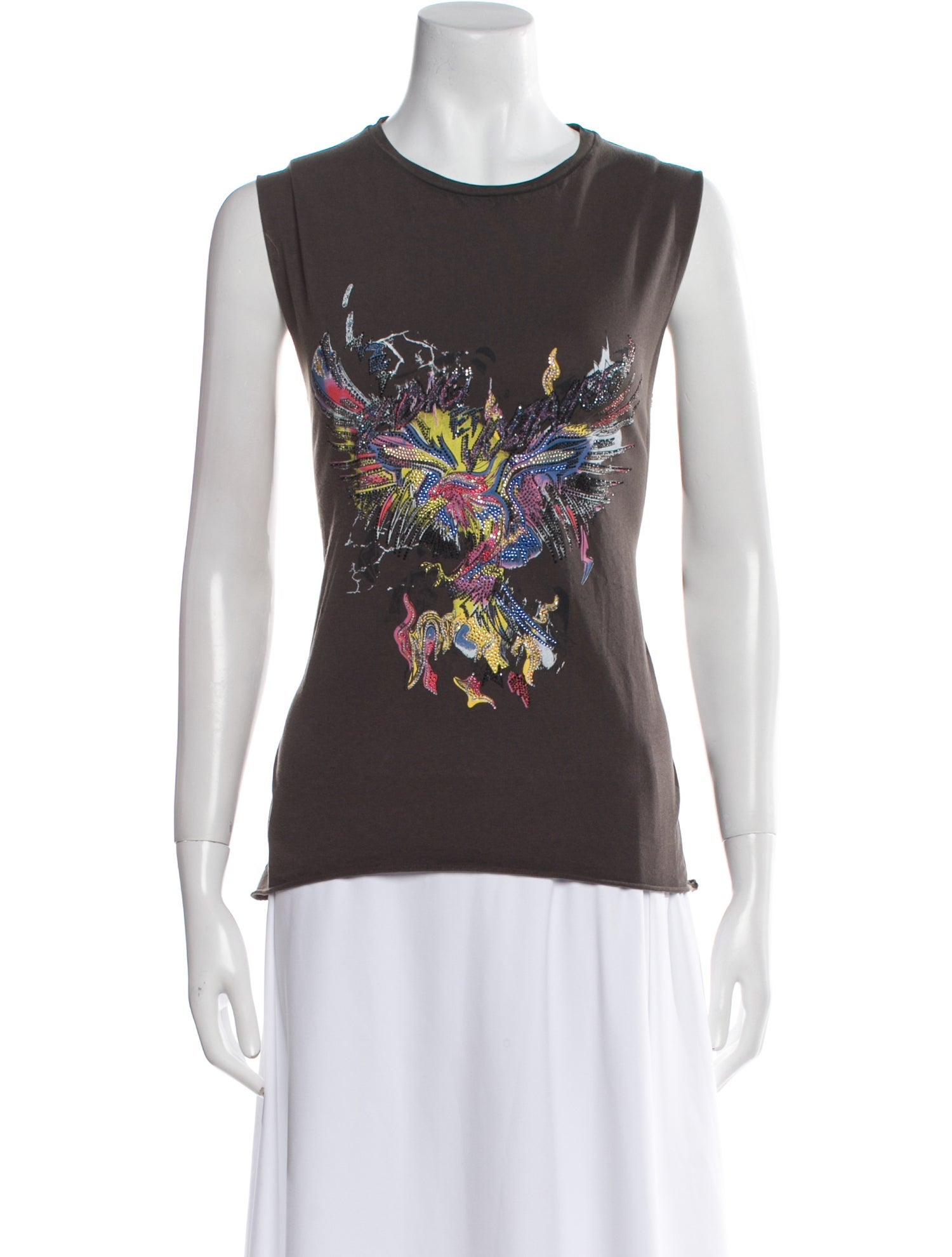 Zadig & Voltaire Graphic Print Crew Neck Top