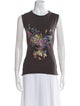 Zadig & Voltaire Graphic Print Crew Neck Top