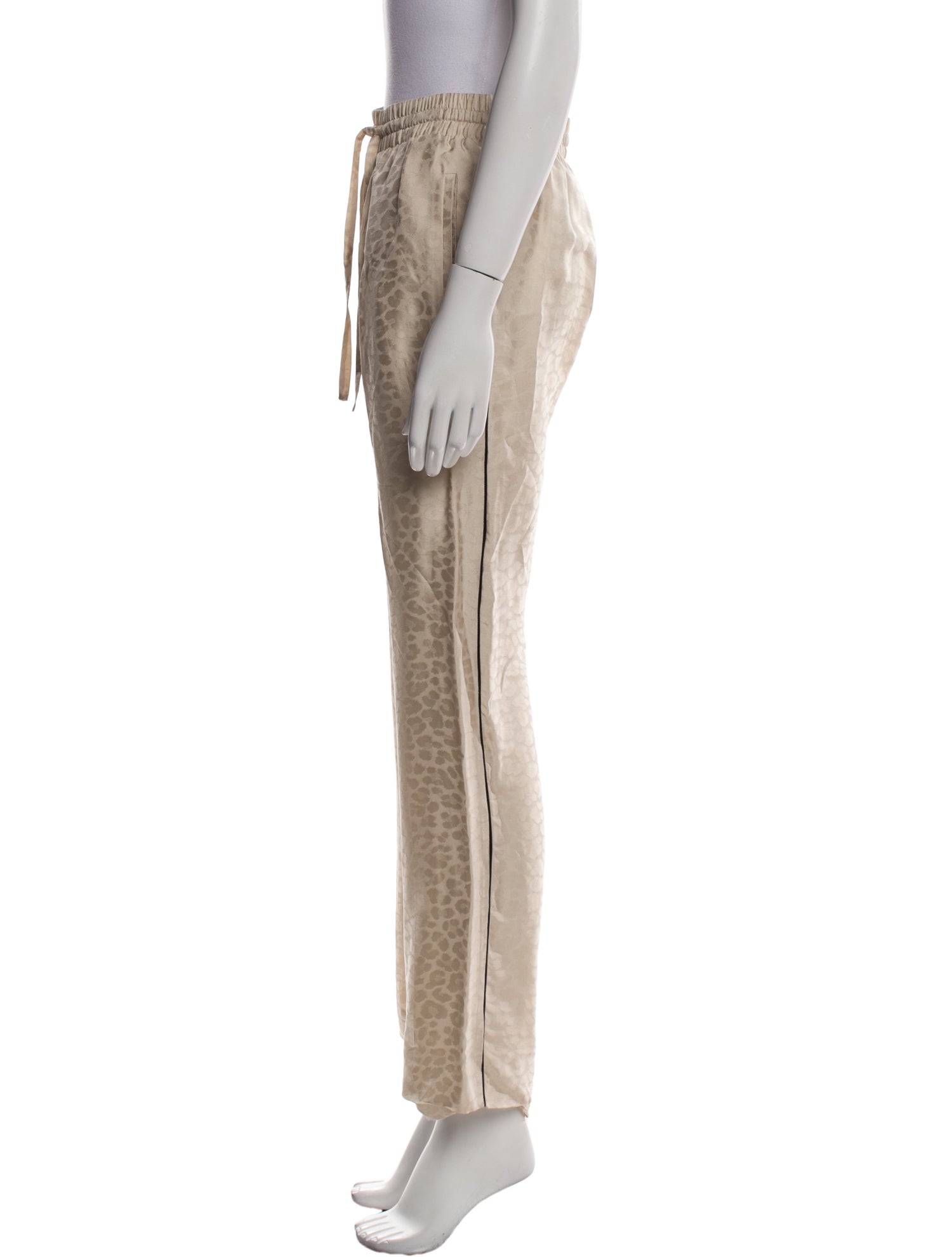 Zadig & Voltaire Animal Print Straight Leg Pants