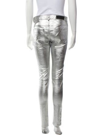 Zadig & Voltaire Lamb Leather Skinny Leg Pants