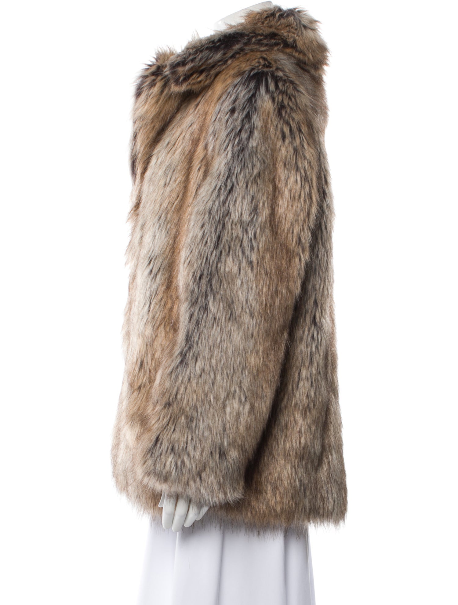 Zadig & Voltaire Printed Faux Fur Coat
