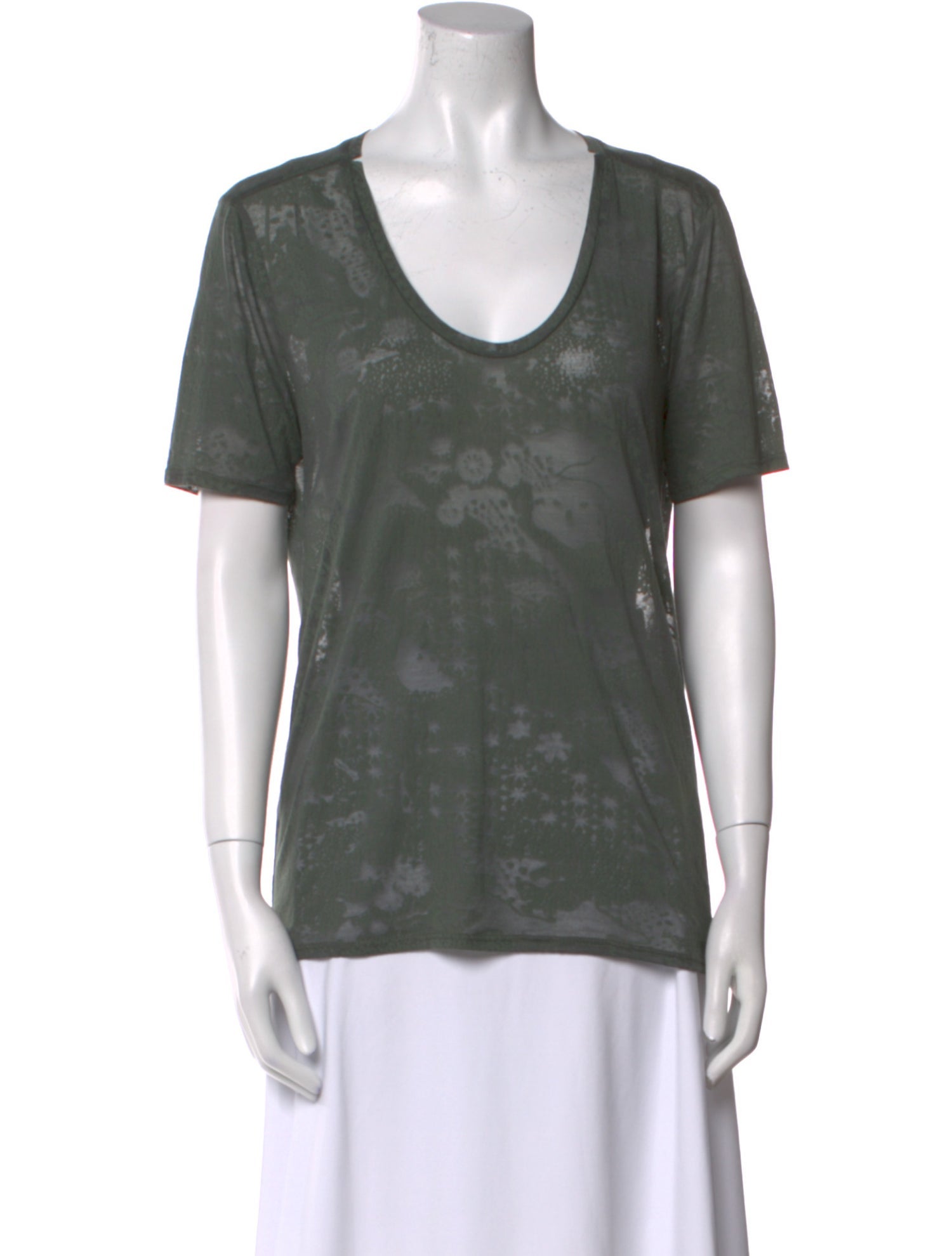 Zadig & Voltaire Printed Scoop Neck T-Shirt