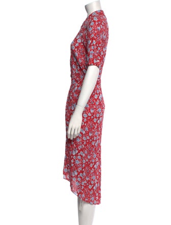 Zadig & Voltaire Floral Print Midi Length Dress