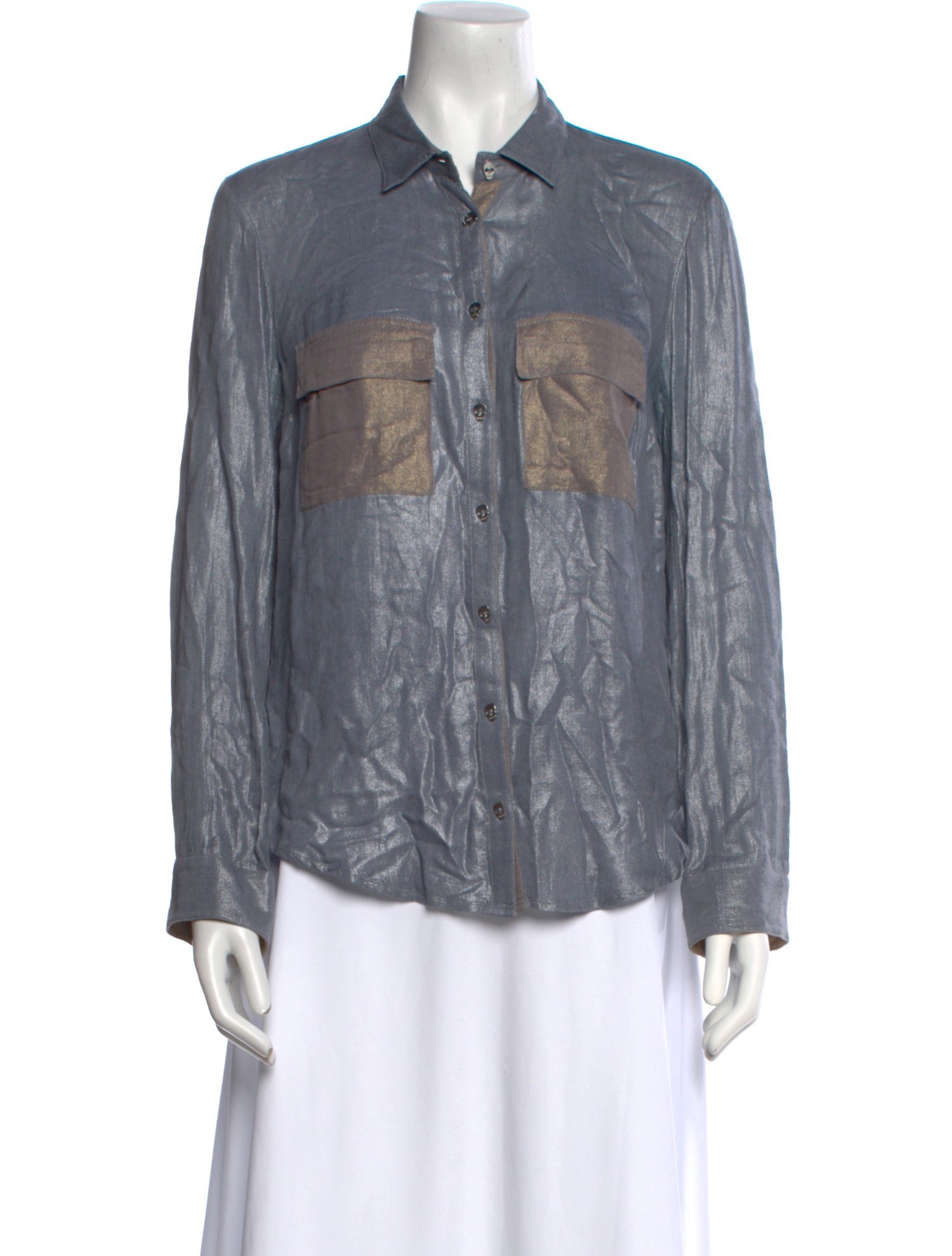 Zadig & Voltaire Long Sleeve Button-Up Top