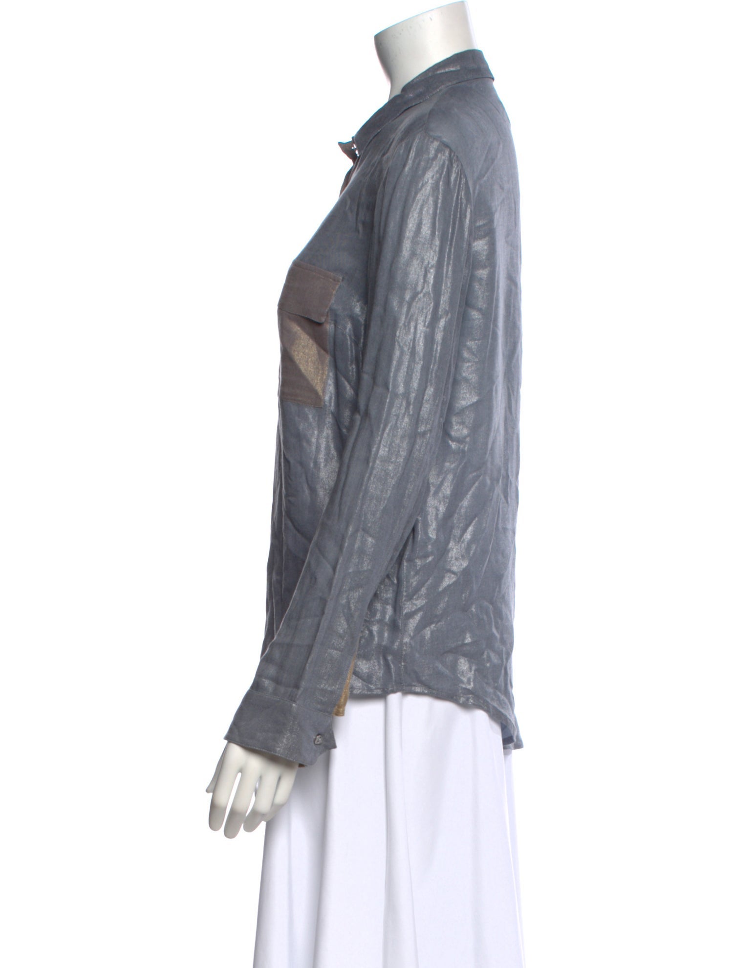 Zadig & Voltaire Long Sleeve Button-Up Top