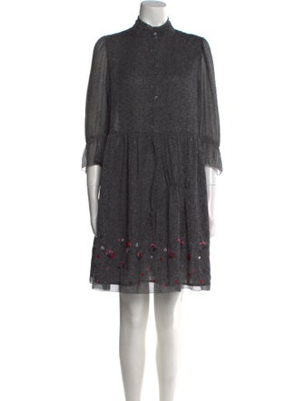 Zadig & Voltaire Floral Print Knee-Length Dress