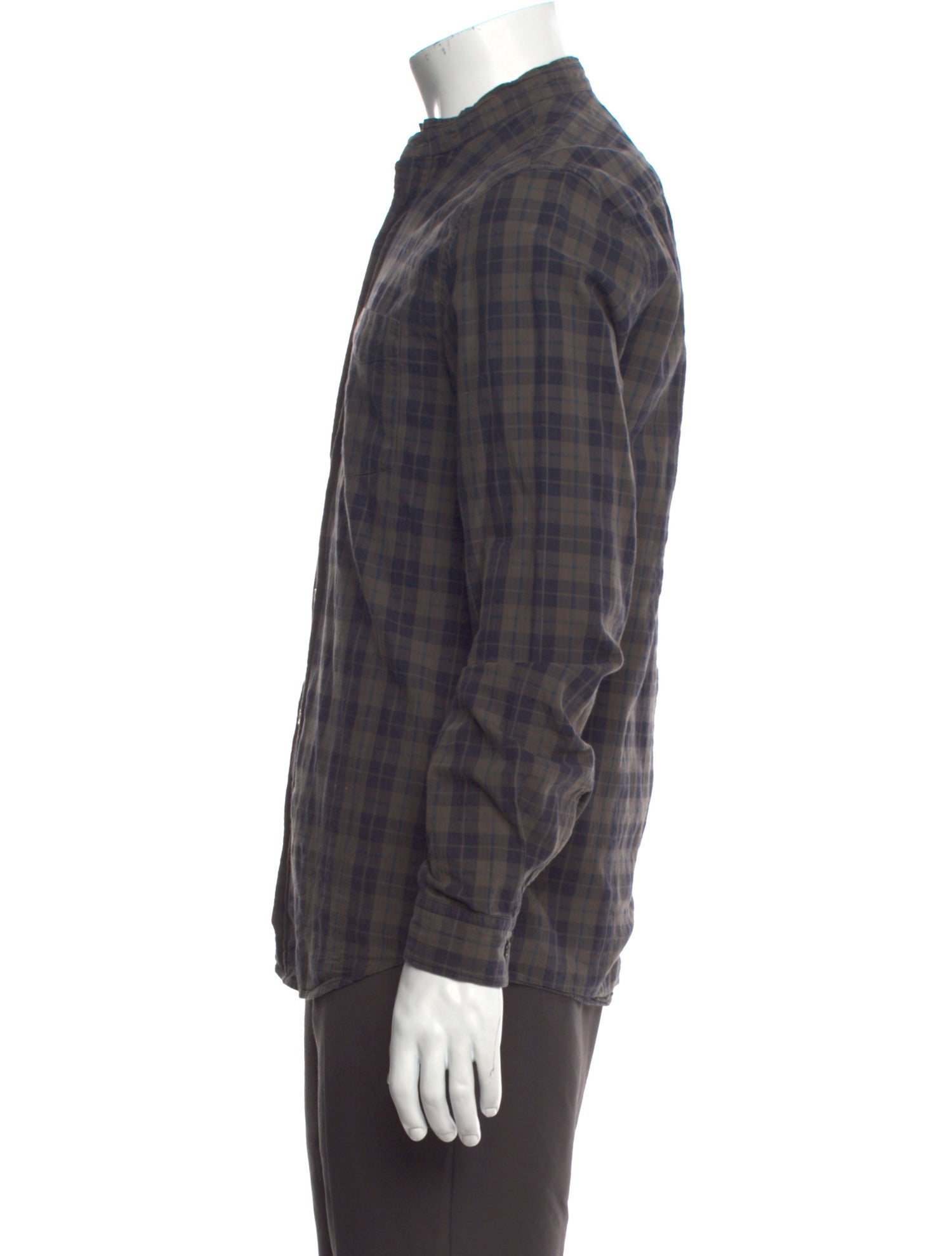 Zadig & Voltaire Plaid Print Long Sleeve Shirt