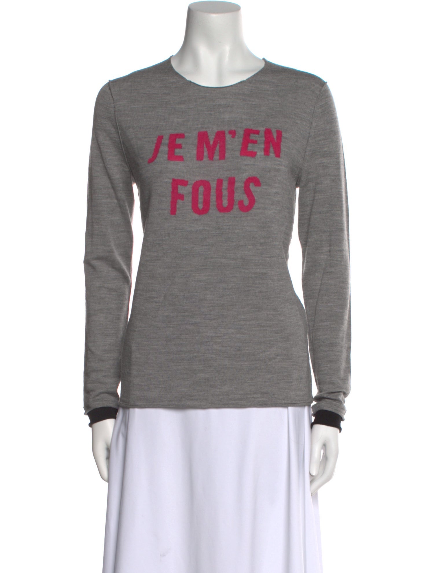 Zadig & Voltaire Merino Wool Graphic Print Sweater