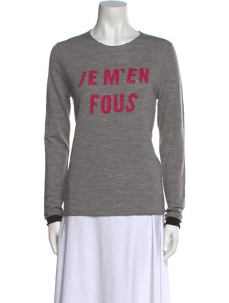 Zadig & Voltaire Merino Wool Graphic Print Sweater