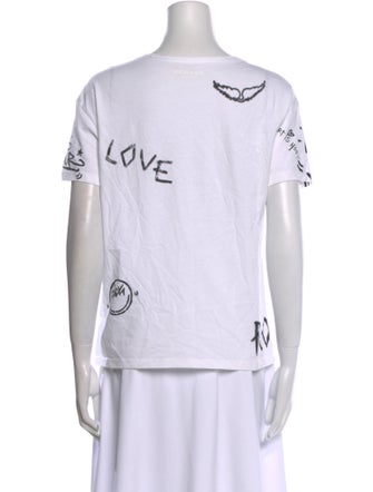 Zadig & Voltaire Graphic Print Crew Neck T-Shirt