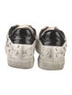 Zadig & Voltaire Leather Colorblock Pattern Sneakers