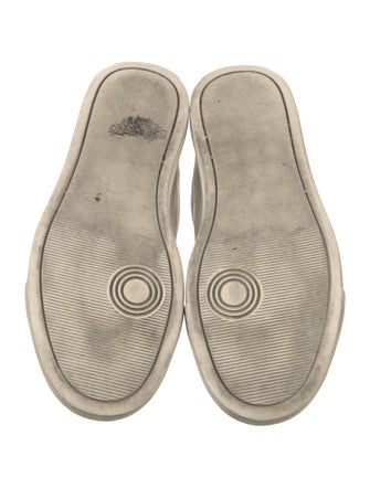 Zadig & Voltaire Leather Colorblock Pattern Sneakers