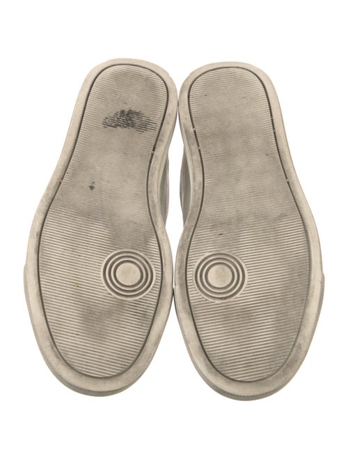 Zadig & Voltaire Leather Colorblock Pattern Sneakers