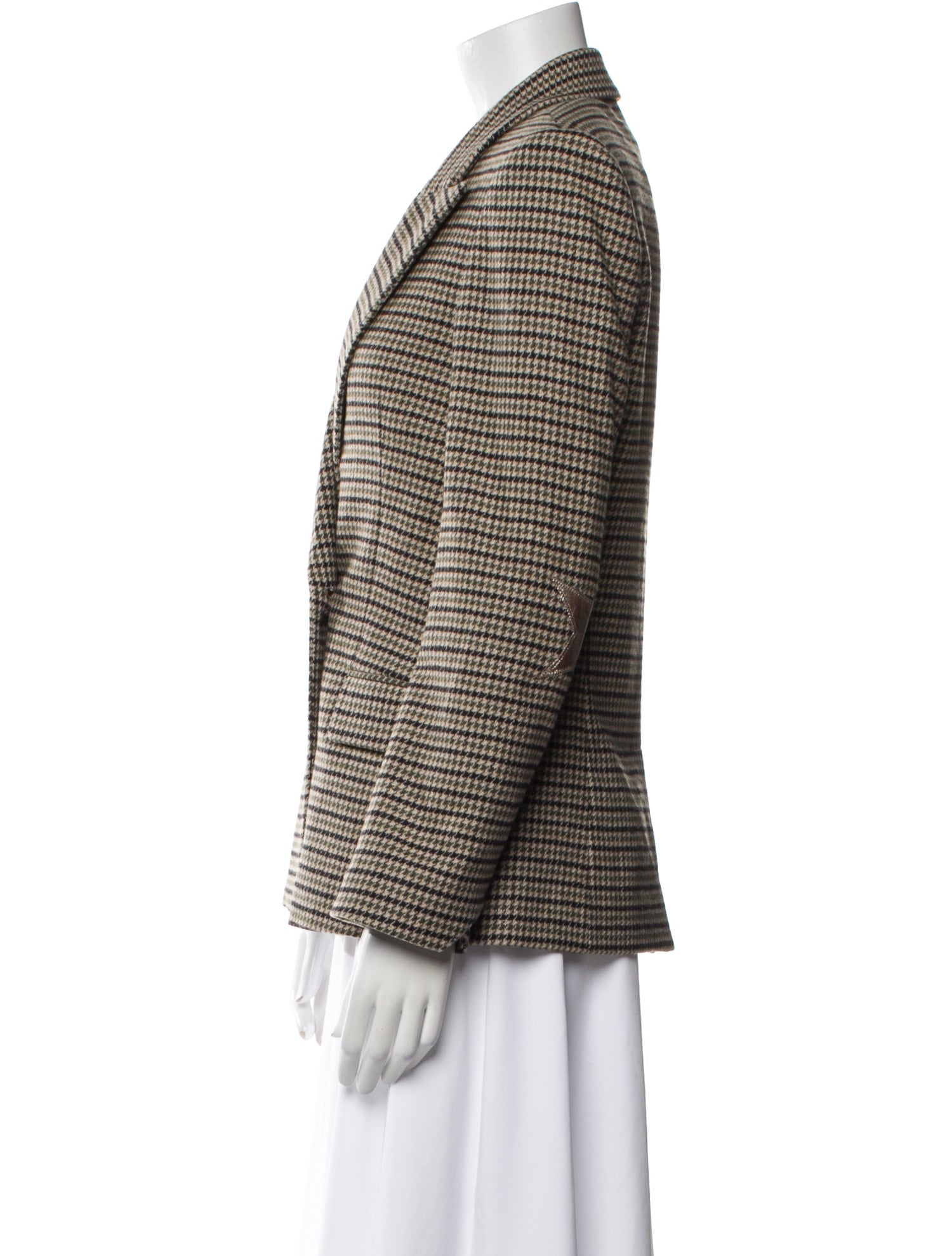 Zadig & Voltaire Wool Plaid Print Blazer