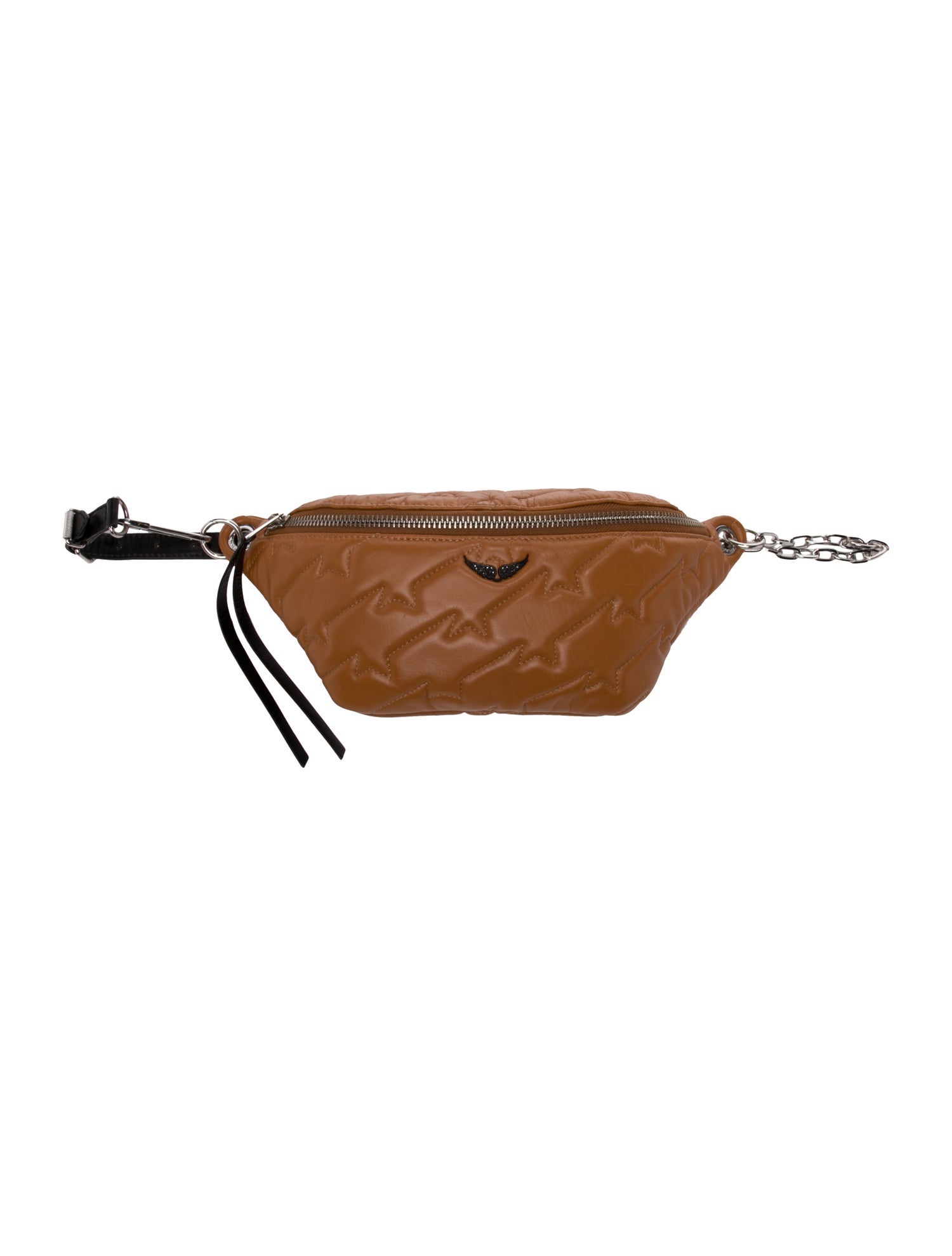 Zadig & Voltaire Embossed Leather Belt Bag