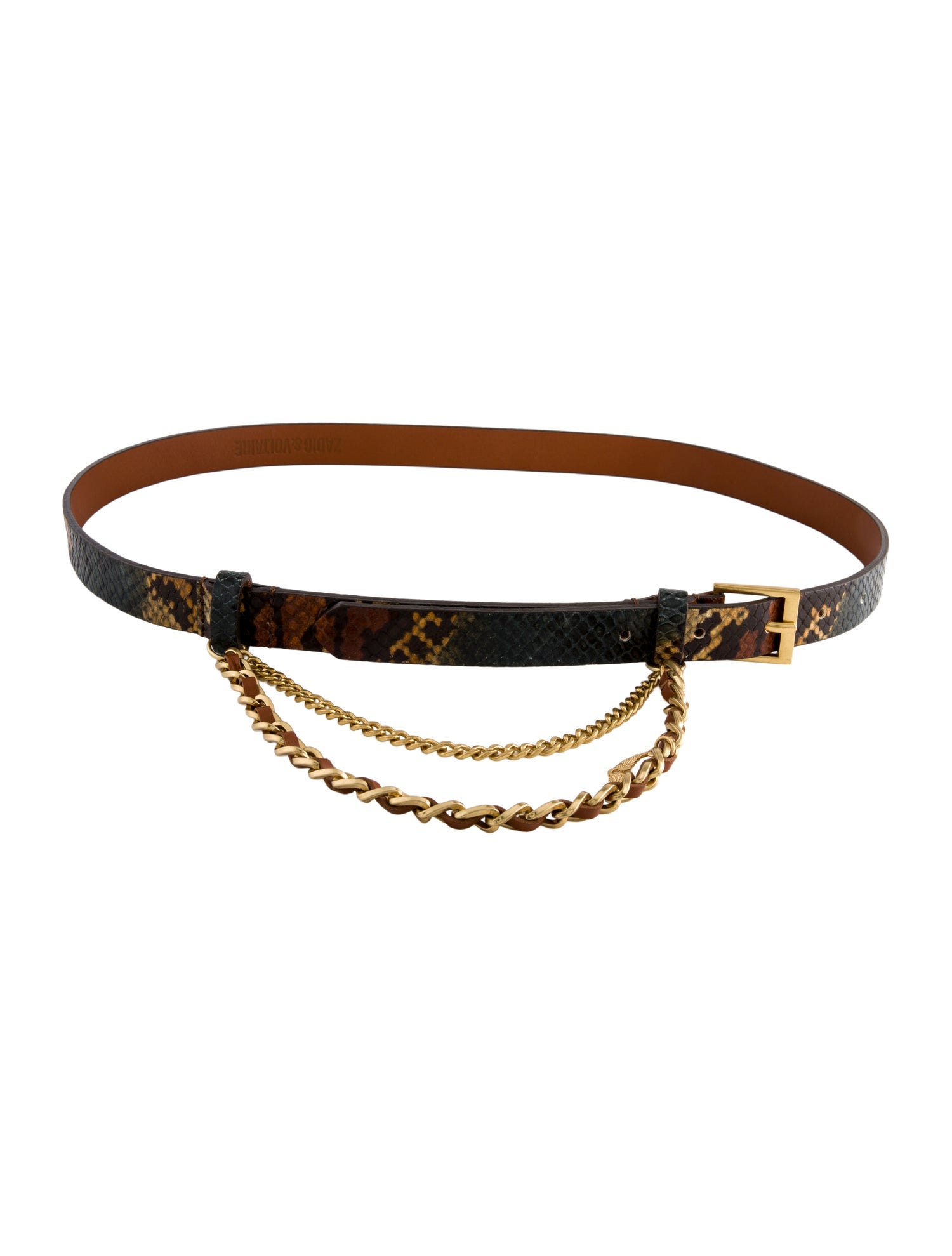 Zadig & Voltaire Skinny Leather Waist Belt