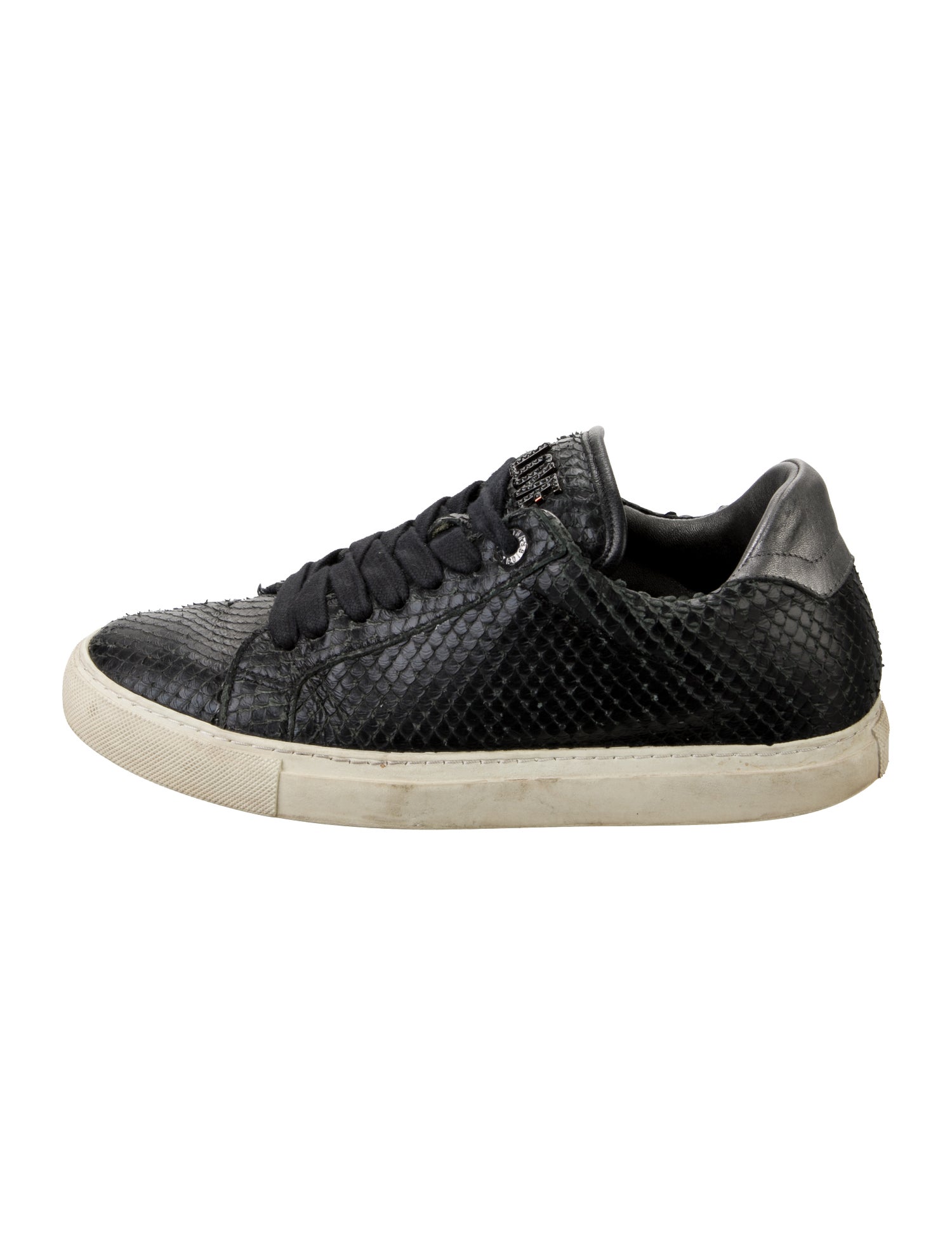 Zadig & Voltaire Embossed Leather Sneakers