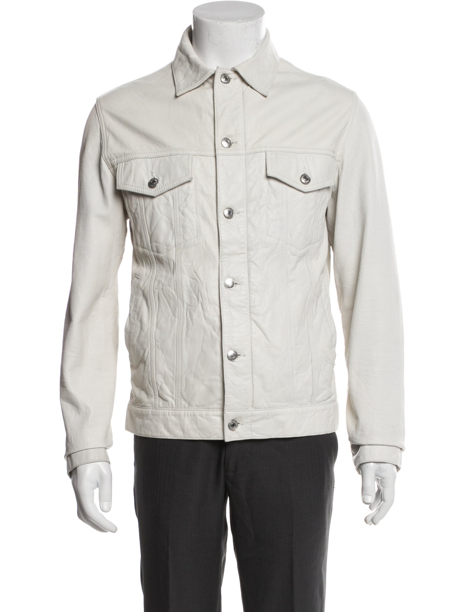 Zadig & Voltaire Leather Trucker Jacket