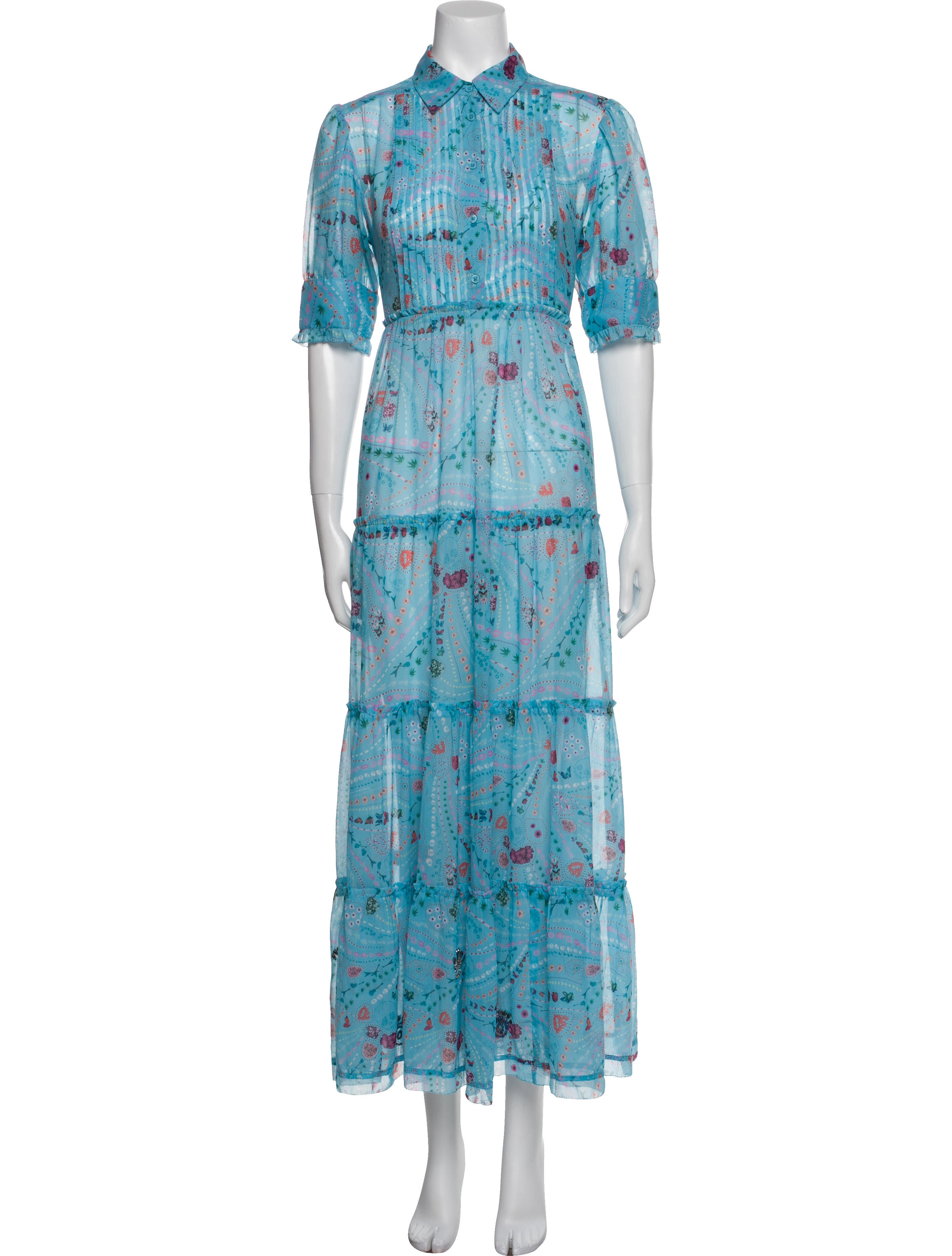 Zadig & Voltaire Floral Print Long Dress