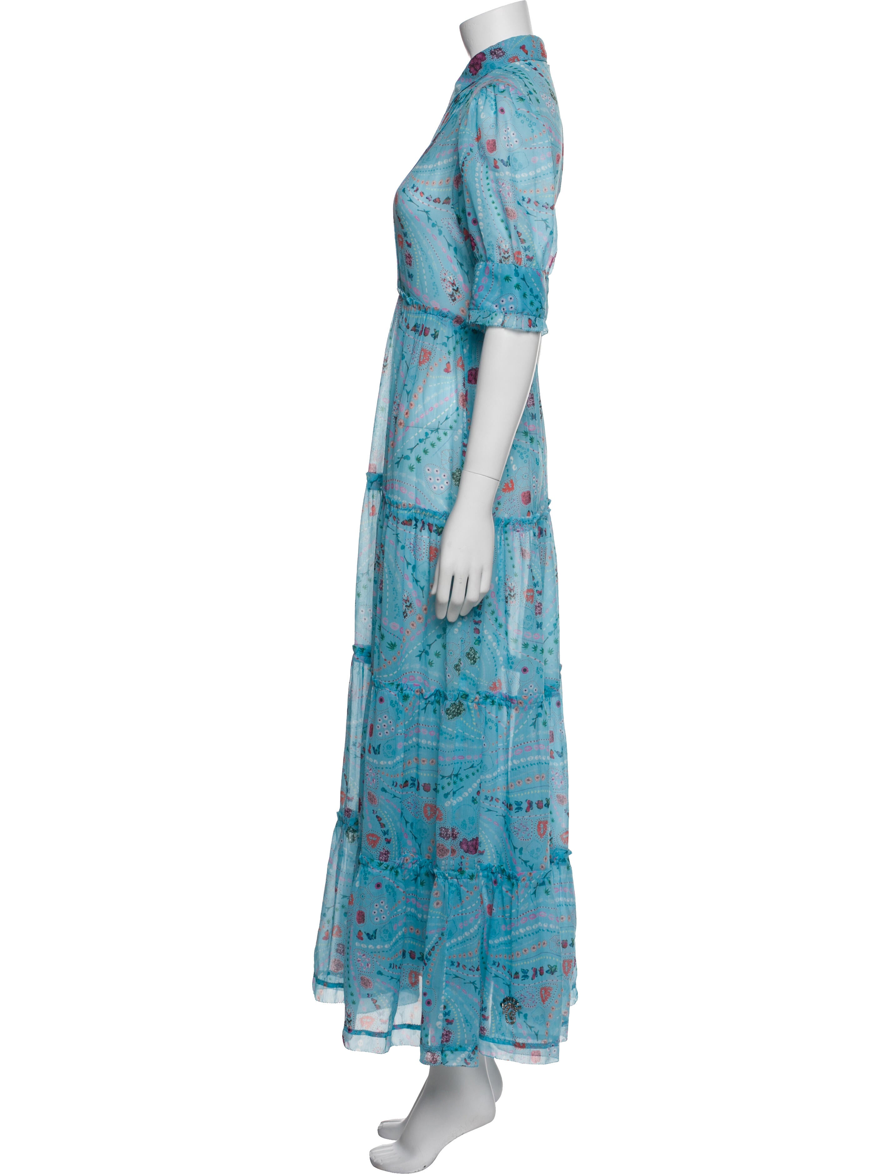 Zadig & Voltaire Floral Print Long Dress