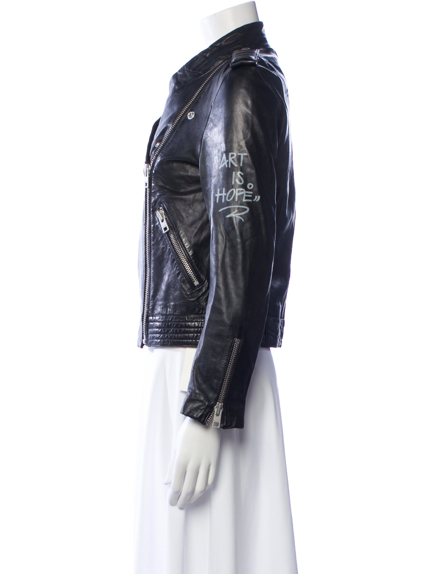 Zadig & Voltaire Lamb Leather Biker Jacket