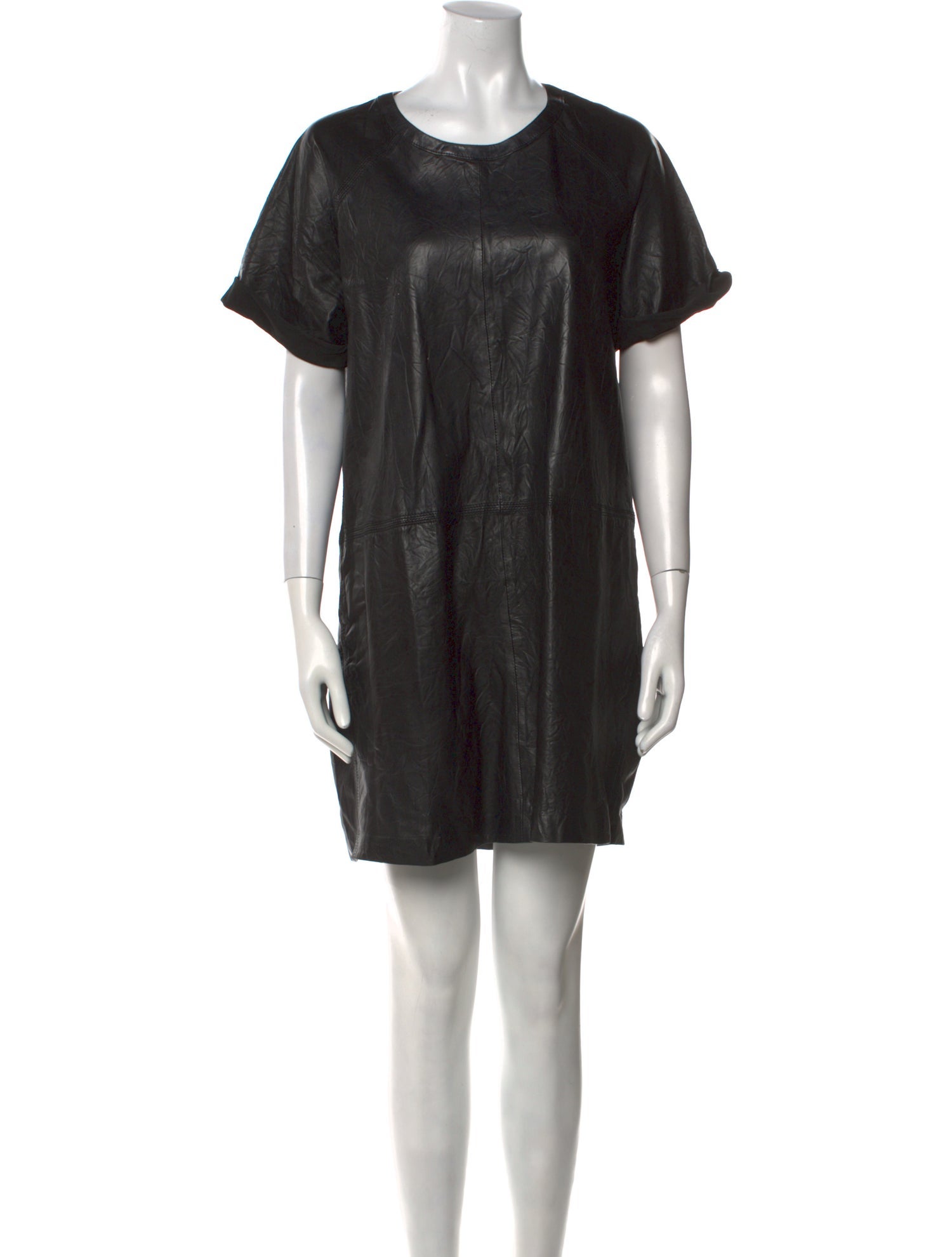 Zadig & Voltaire Lamb Leather Mini Dress