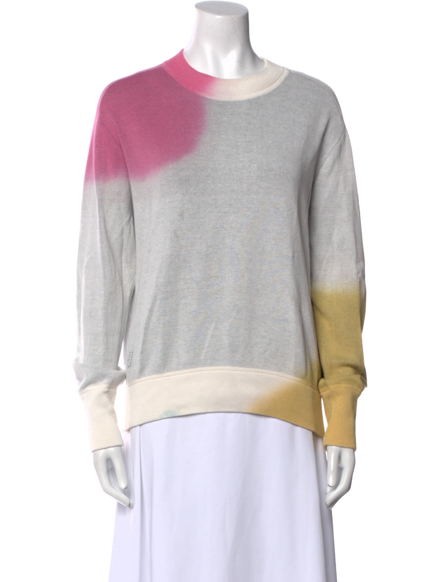 Zadig & Voltaire Colorblock Pattern Crew Neck Sweatshirt