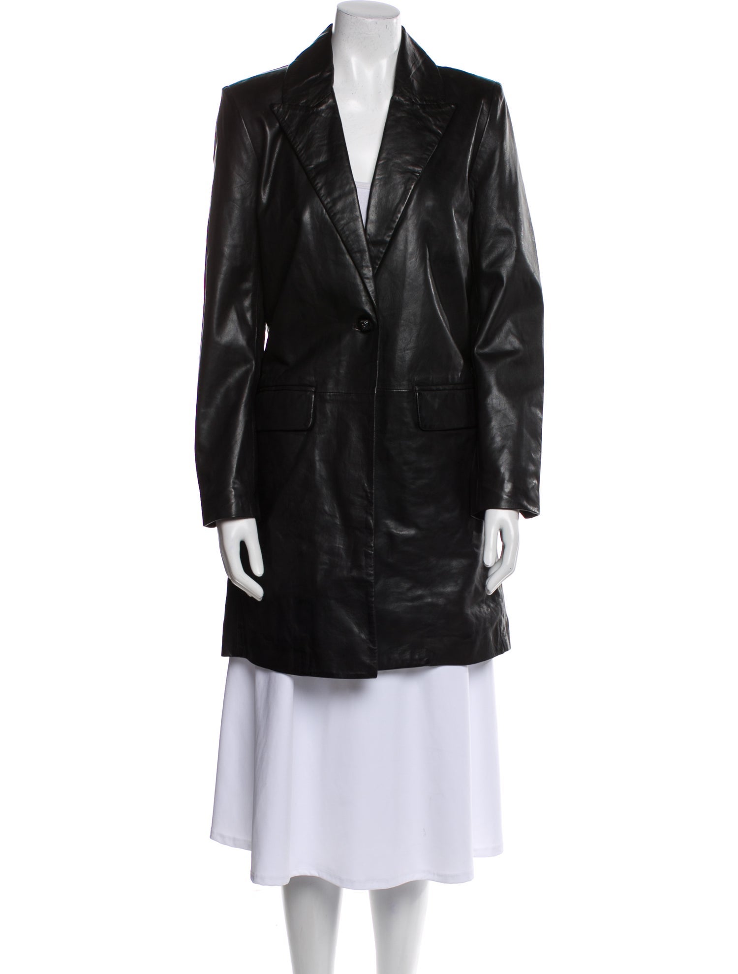 Zadig & Voltaire Lamb Leather Coat