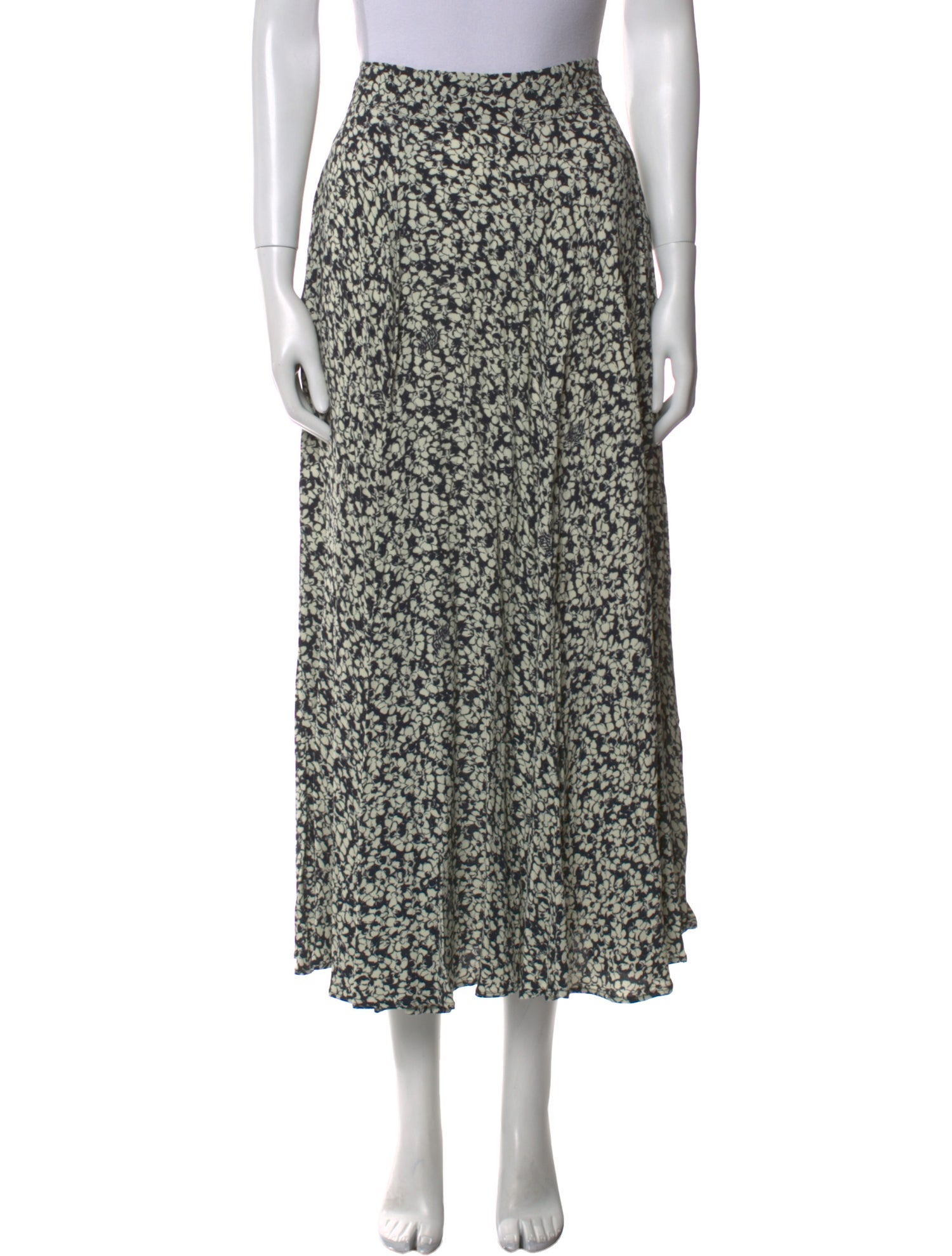 Zadig & Voltaire Floral Print Midi Length Skirt