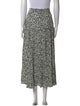 Zadig & Voltaire Floral Print Midi Length Skirt