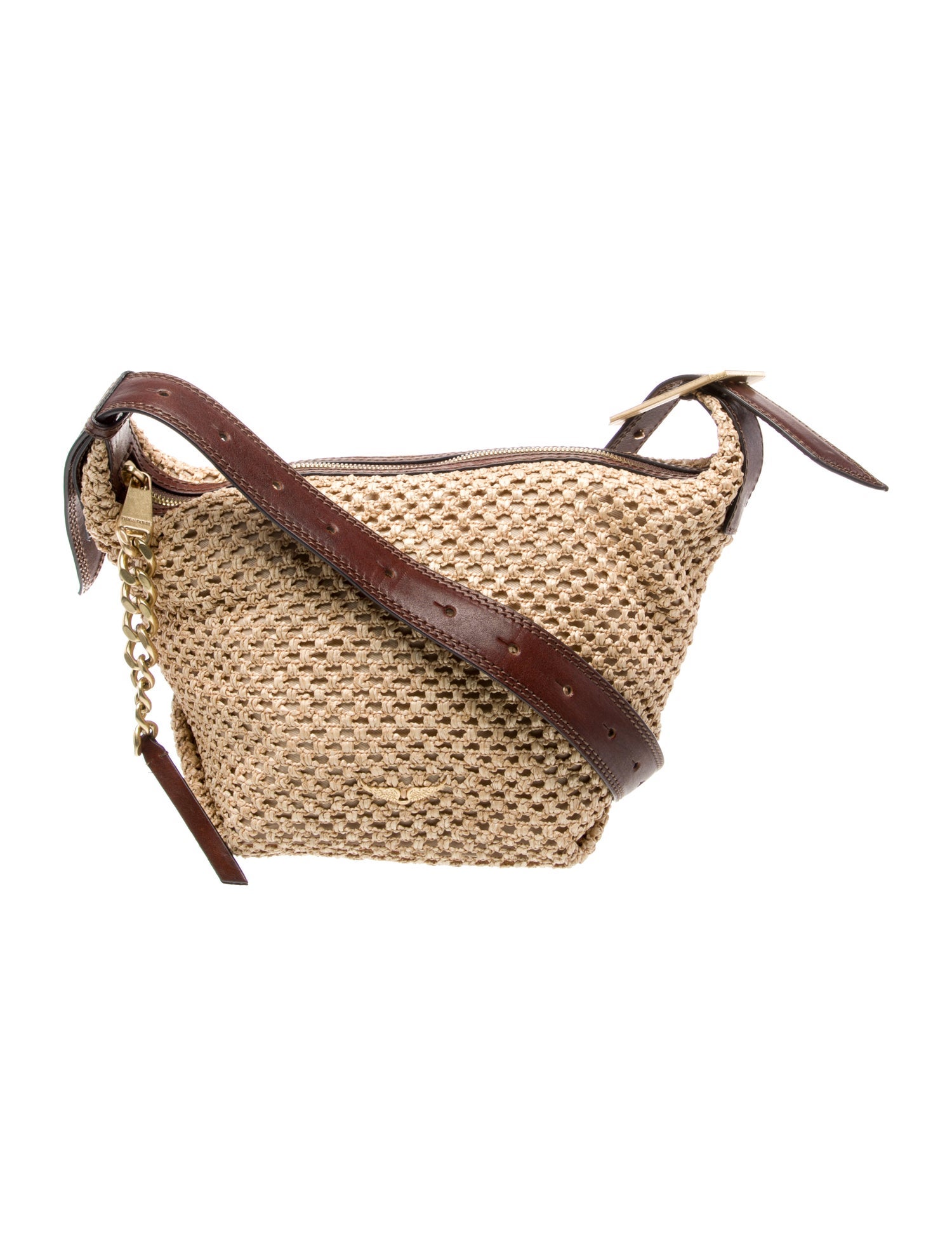 Zadig & Voltaire Straw Shoulder Bag