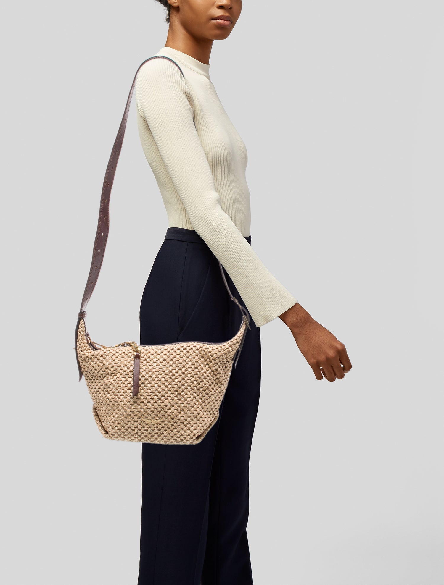 Zadig & Voltaire Straw Shoulder Bag