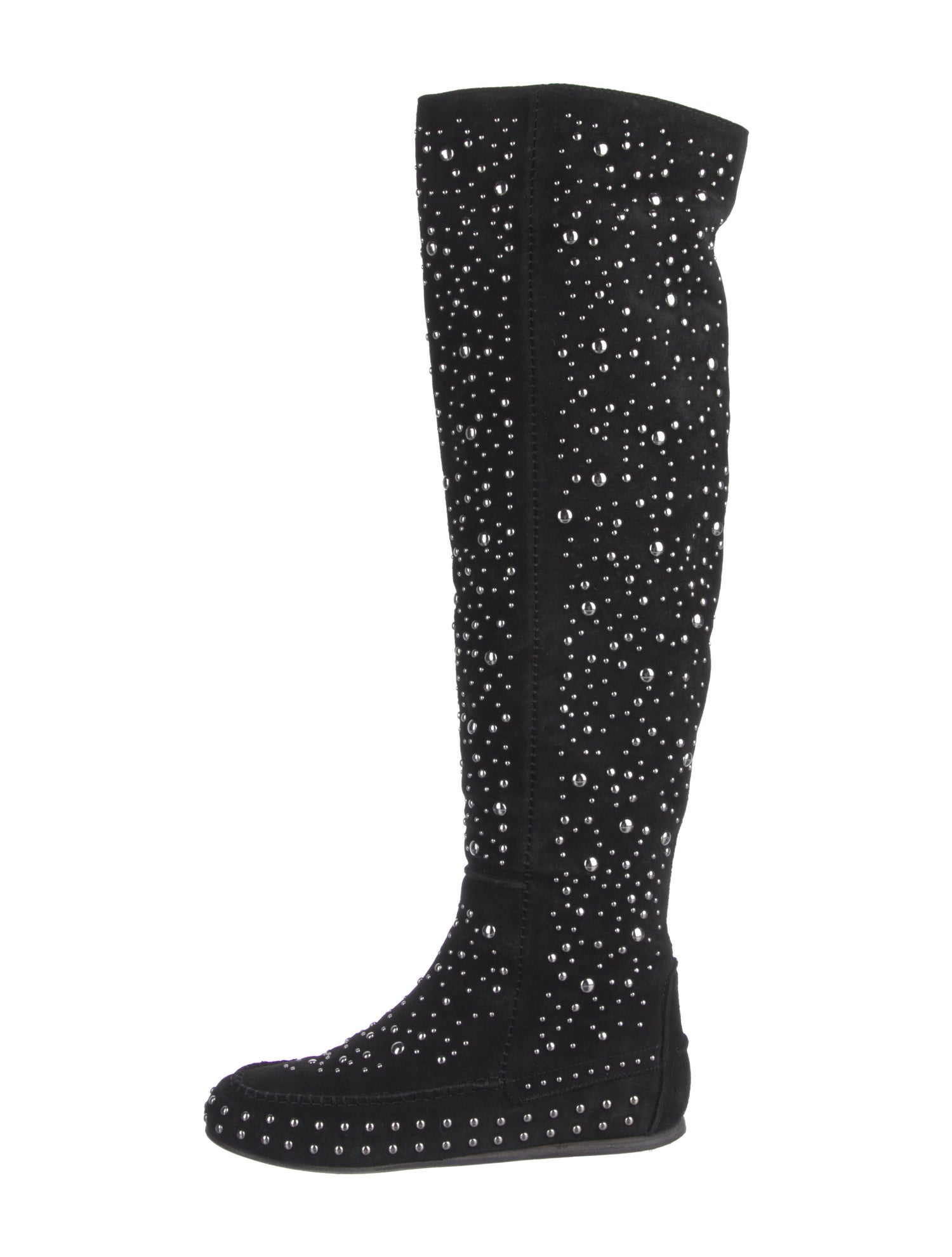 Zadig & Voltaire Suede Studded Accents Boots