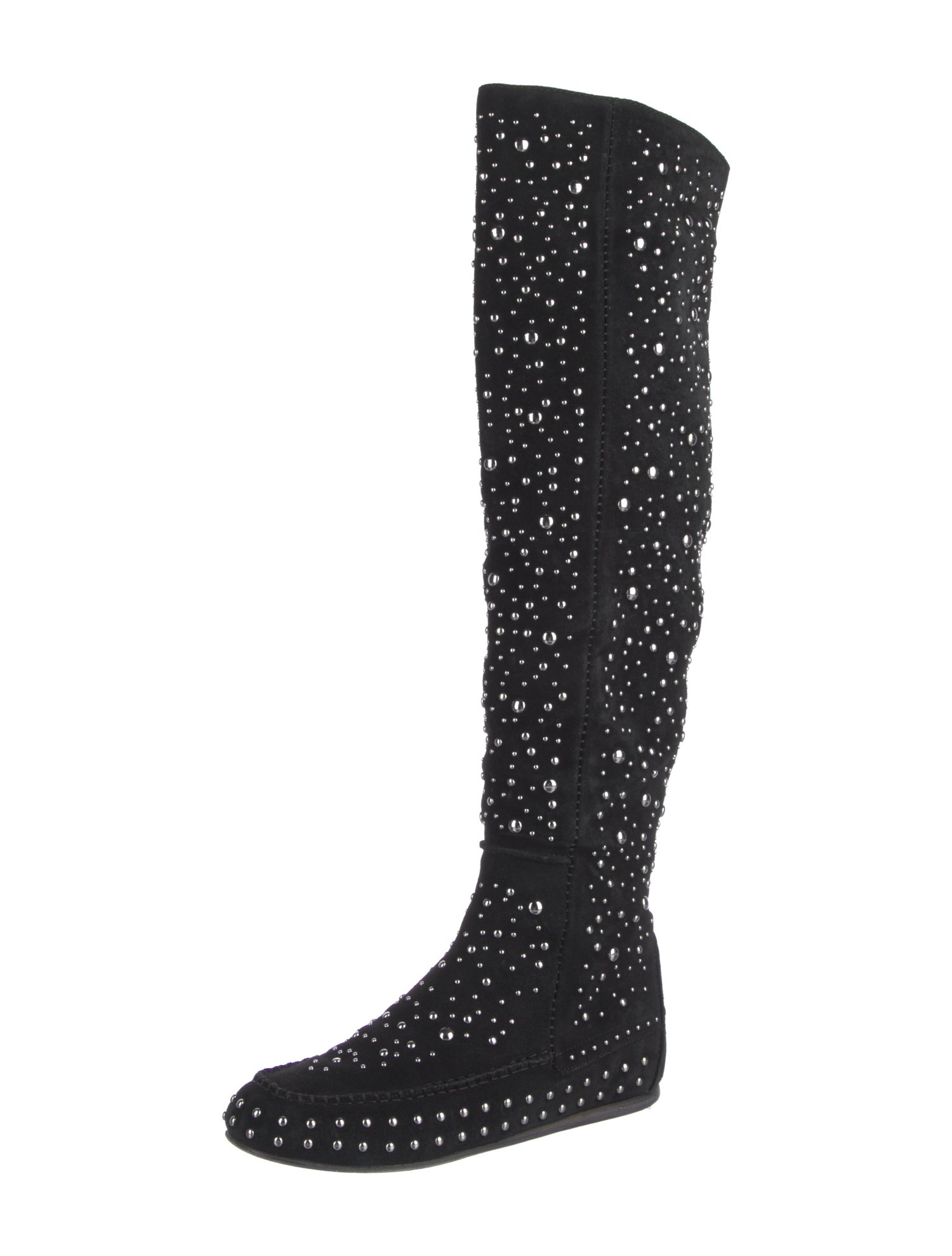 Zadig & Voltaire Suede Studded Accents Boots