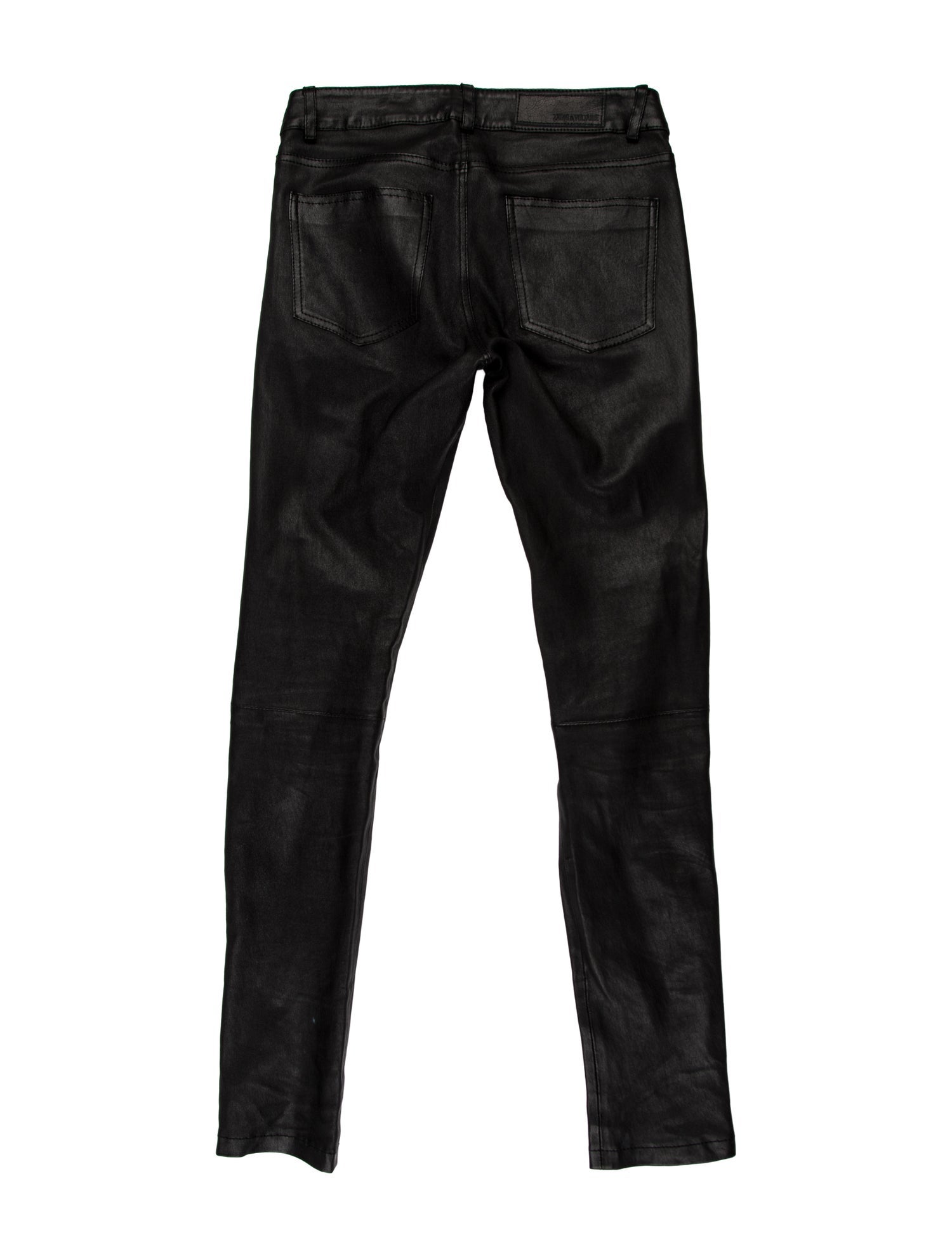 Zadig & Voltaire Lamb Leather Skinny Leg Pants