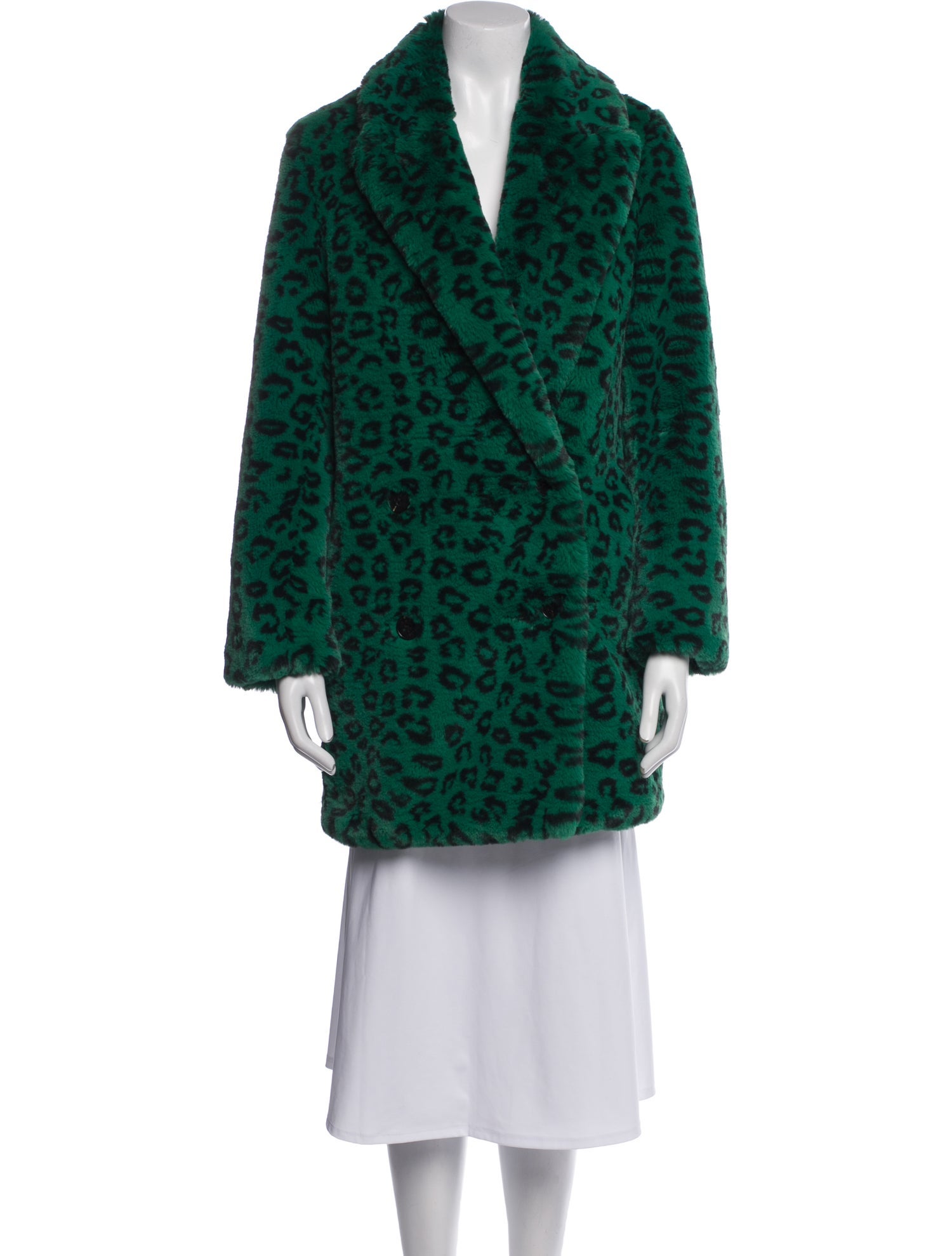 Zadig & Voltaire Animal Print Faux Fur Jacket