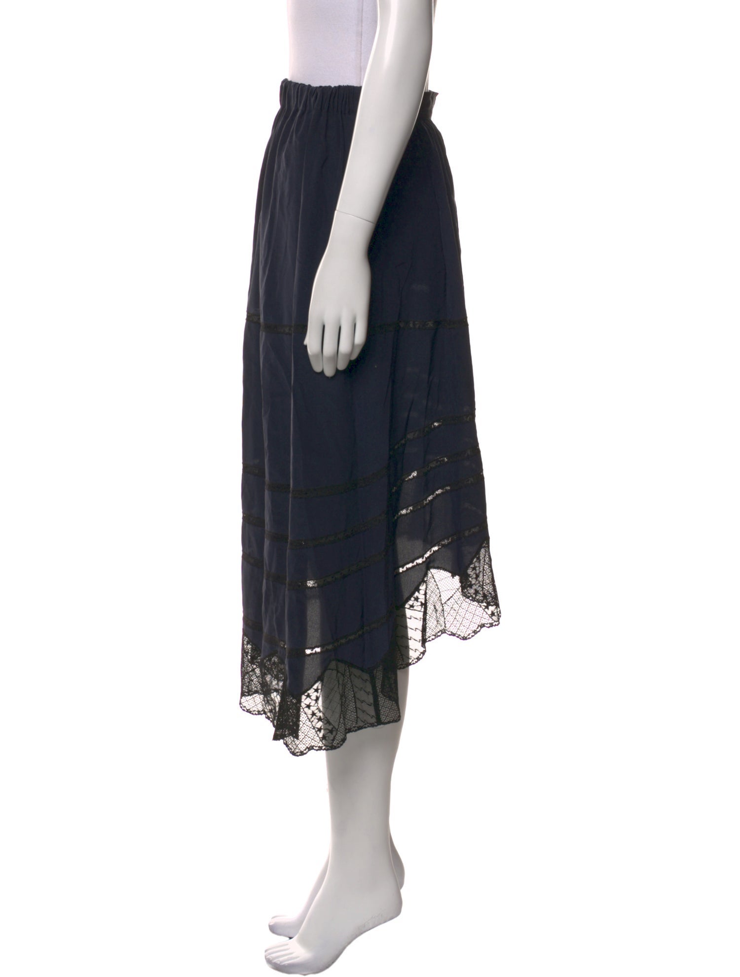 Zadig & Voltaire Silk Midi Length Skirt