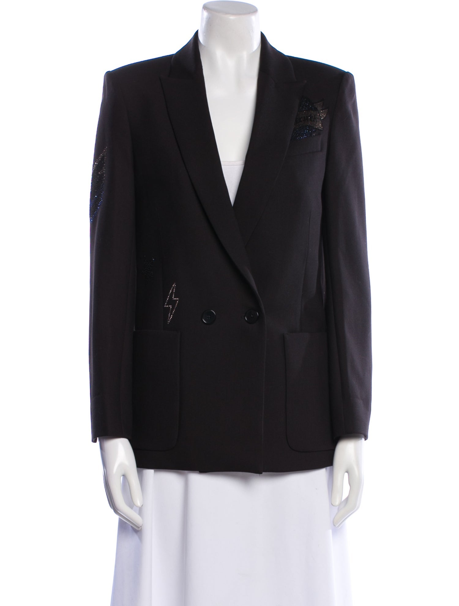 Zadig & Voltaire Crystal Embellishments Pant Set